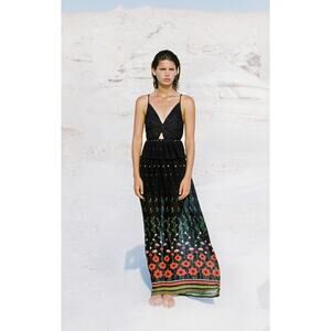 Sabina Musayev Selina Dress in Black Print Size XS